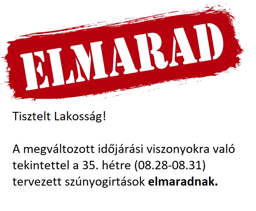 gyérítés elmaradása