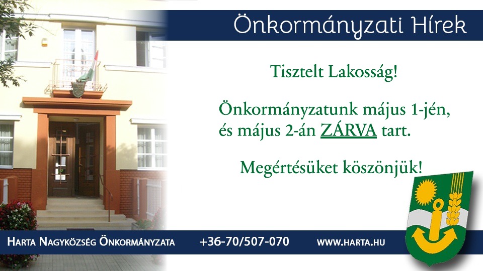 onkormanyzati hirek május 1