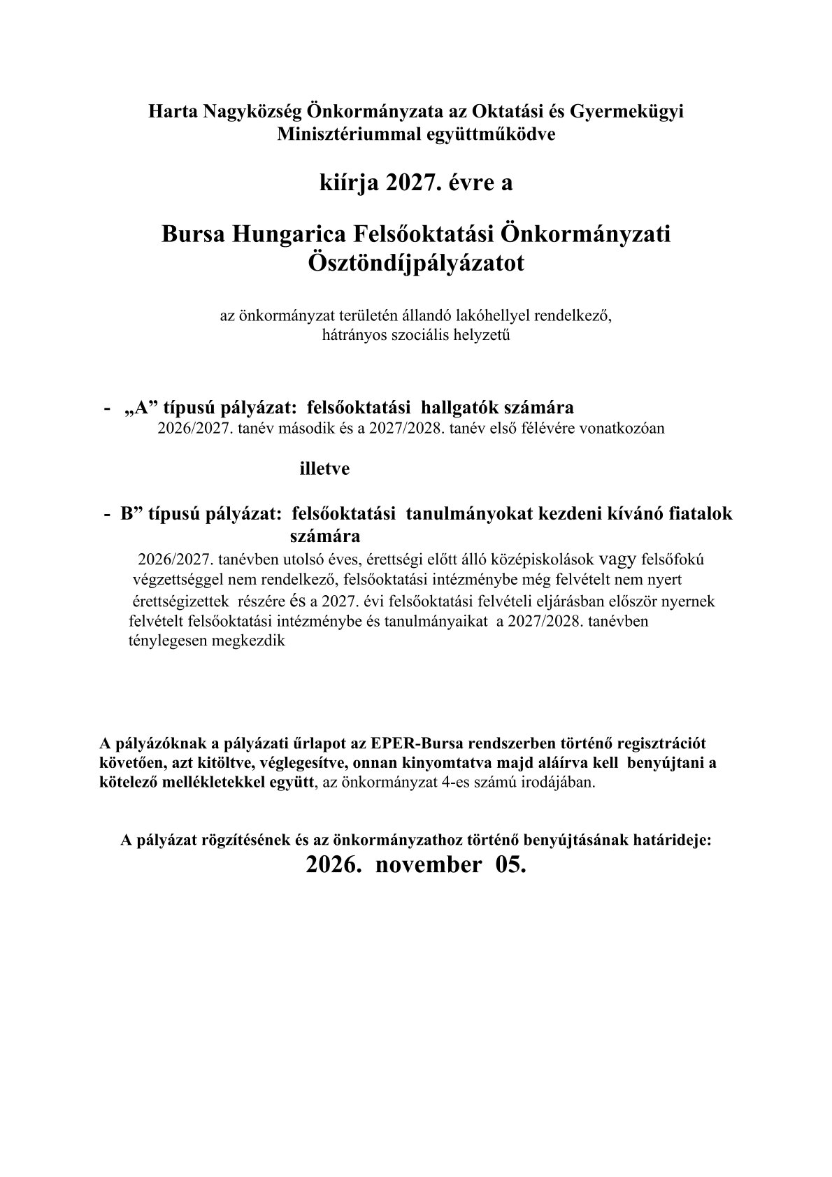 Bursa 2027